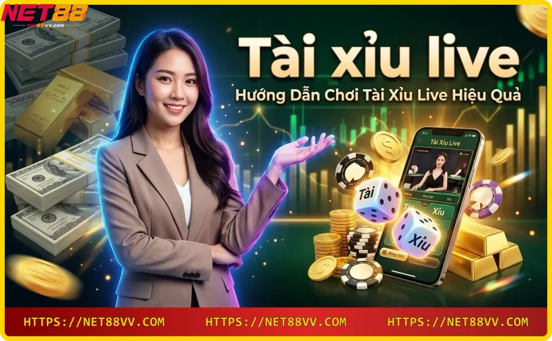 Các bước chơi tài xỉu live từ đăng ký đến đặt cược tại Net88