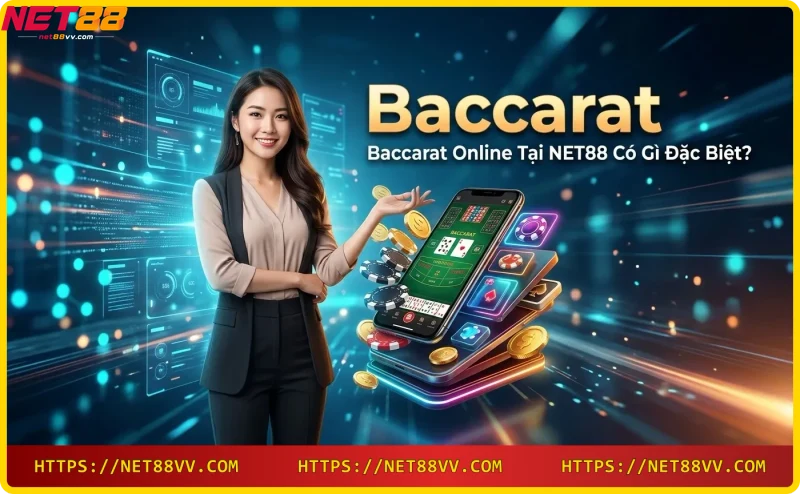 Chơi Baccarat online trên thiết bị di động tại NET88
