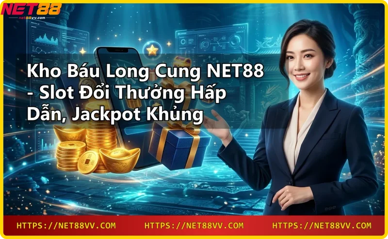 Cung điện dưới nước Kho báu long cung NET88 với slot đổi thưởng và jackpot