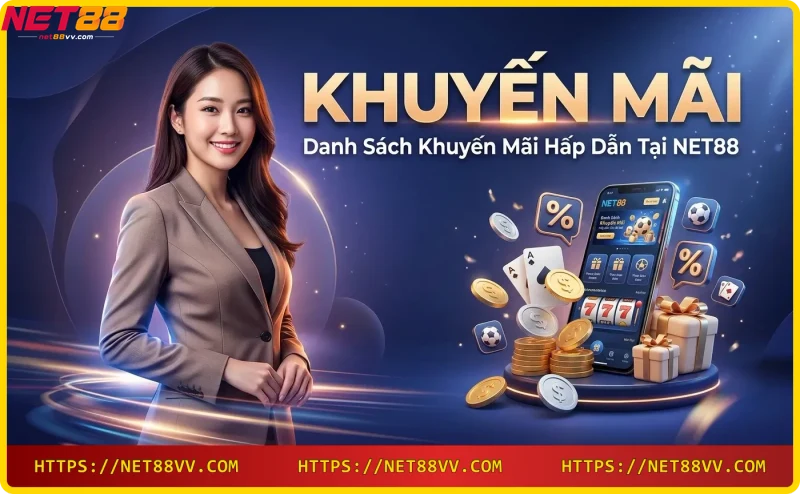 Danh sách khuyến mãi NET88 trên điện thoại