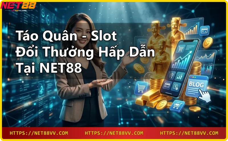 Giao diện slot Táo Quân với các biểu tượng Tết truyền thống