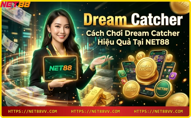 Hand placing chips on betting mat for Dream Catcher game