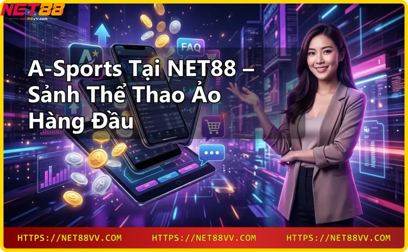 Mô phỏng trận đấu bóng đá ảo A-sports với đồ họa 3D sống động