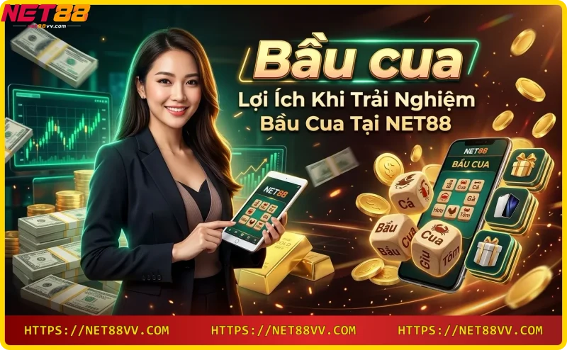 Người chơi đang trải nghiệm bầu cua online trên điện thoại tại NET88
