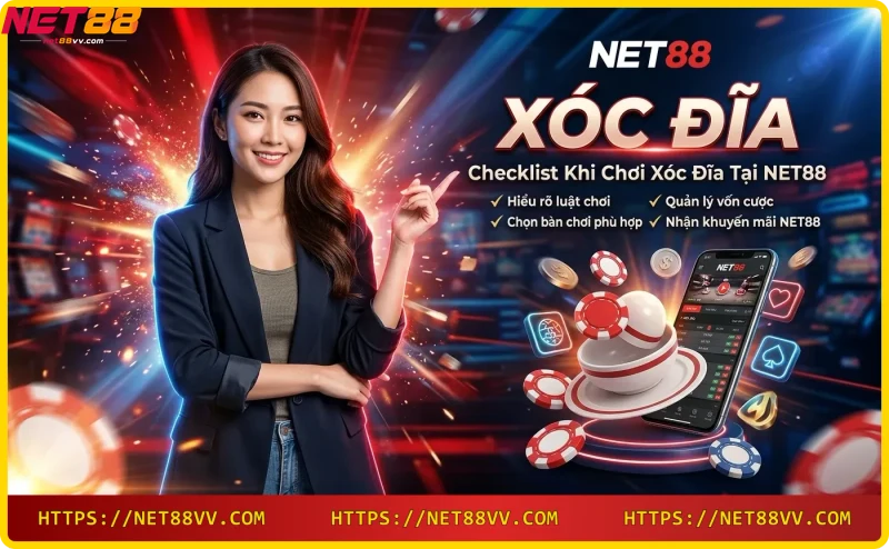 Người chơi đang trải nghiệm xóc đĩa online trên điện thoại tại NET88