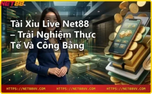 Người chơi theo dõi tài xỉu live trực tiếp trên màn hình với dealer thật