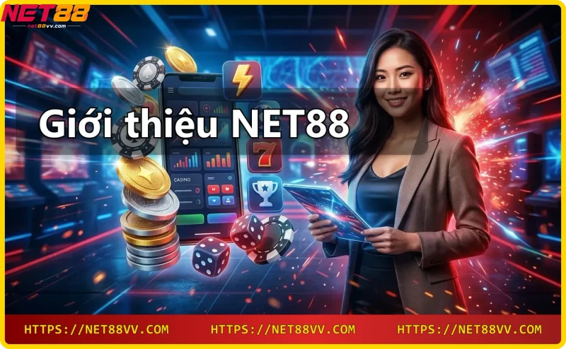 Sảnh chính NET88 với thiết kế hiện đại, sang trọng, đẳng cấp quốc tế